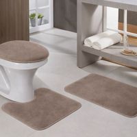 Nivalmix-Conjunto-de-Tapetes-Para-Banheiro-3-Pecas-Marrom-Quanhe-2487595-004 -1